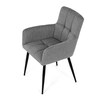 Jídelní židle, šedá, látka, DCH-P3146 SIL2
