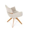 Jídelní židle, béžová, látka, DCH-D1348 CRM2