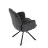 Jídelní židle, černá, látka, DCH-D1330 BK2