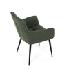 Jídelní židle, zelená, látka, DCH-P3146 GRN2