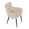Jídelní židle, béžová, látka, DCH-P3146 CRM2
