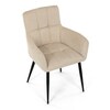 Jídelní židle, béžová, látka, DCH-P3146 CRM2