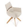 Jídelní židle, béžová, látka, DCH-D1348 CRM2