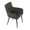 Jídelní židle, zelená, látka, DCH-P3146 GRN2