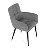 Jídelní židle, šedá, látka, DCH-P3146 SIL2
