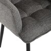 Jídelní židle, šedá, látka, DCH-J2139 GREY2