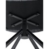 Jídelní židle, černá, látka, DCH-D1330 BK2