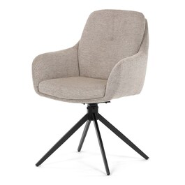 Jídelní židle, béžová, látka, DCH-P3174 LAN2