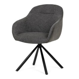 Jídelní židle, šedá, látka, DCH-Y1143 GREY2