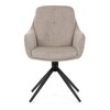 Jídelní židle, béžová, látka, DCH-P3174 LAN2