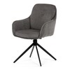 Jídelní židle, šedá, látka, DCH-P3174 GREY2