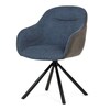 Jídelní židle, modrá, látka, DCH-Y1143 BLUE2