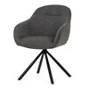 Jídelní židle, šedá, látka, DCH-Y1143 GREY2