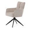 Jídelní židle, béžová, látka, DCH-P3170 LAN2