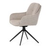 Jídelní židle, béžová, látka, DCH-P3174 LAN2