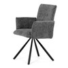 Jídelní židle, šedá, látka bouclé, DCH-W1117 GREY2