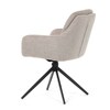 Jídelní židle, béžová, látka, DCH-P3174 LAN2
