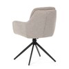 Jídelní židle, béžová, látka, DCH-P3174 LAN2