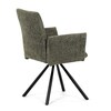 Jídelní židle, zelená, látka bouclé, DCH-W1117 GRN2