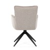Jídelní židle, béžová, látka, DCH-P3170 LAN2