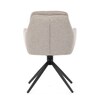 Jídelní židle, béžová, látka, DCH-P3174 LAN2