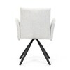 Jídelní židle, krémová, látka bouclé, DCH-W1117 CRM2
