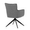 Jídelní židle, šedá, látka, DCH-P3170 GREY2