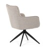 Jídelní židle, béžová, látka, DCH-P3170 LAN2