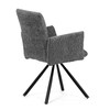Jídelní židle, šedá, látka bouclé, DCH-W1117 GREY2