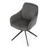 Jídelní židle, šedá, látka, DCH-P3174 GREY2
