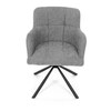 Jídelní židle, šedá, látka, DCH-T1122 GREY2