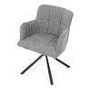Jídelní židle, šedá, látka, DCH-T1122 GREY2