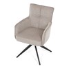 Jídelní židle, béžová, látka, DCH-P3170 LAN2