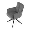 Jídelní židle, šedá, látka, DCH-P3170 GREY2