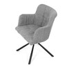 Jídelní židle, šedá, látka, DCH-T1122 GREY2