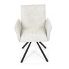 Jídelní židle, krémová, látka bouclé, DCH-W1117 CRM2