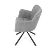 Jídelní židle, šedá, látka, DCH-T1122 GREY2