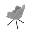 Jídelní židle, šedá, látka, DCH-T1122 GREY2