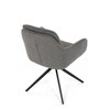 Jídelní židle, šedá, látka, DCH-P3174 GREY2