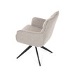 Jídelní židle, béžová, látka, DCH-P3170 LAN2