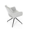 Jídelní židle, krémová, látka bouclé, DCH-T1156 CRM2