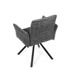 Jídelní židle, šedá, látka bouclé, DCH-W1117 GREY2