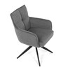 Jídelní židle, šedá, látka, DCH-P3170 GREY2