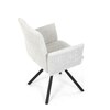 Jídelní židle, krémová, látka bouclé, DCH-W1117 CRM2