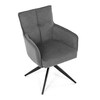Jídelní židle, šedá, látka, DCH-P3170 GREY2