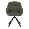 Jídelní židle, zelená, látka, DCH-Y1143 GRN2