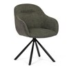 Jídelní židle, zelená, látka, DCH-Y1143 GRN2