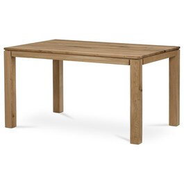 Jídelní stůl 140x80cm, masiv, dub, DS-F140 DUB