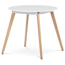 Kulatý jídelní stůl 80x80cm, mdf DT-316 WT