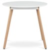 Kulatý jídelní stůl 80x80cm, mdf DT-316 WT